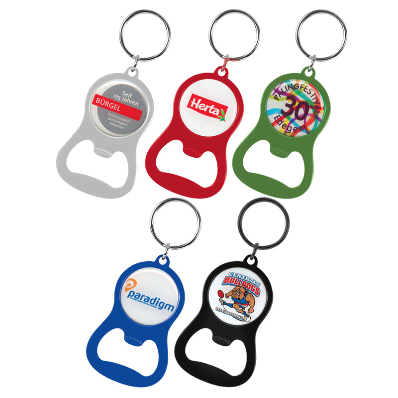 Chevron Bottle Opener Key Ring