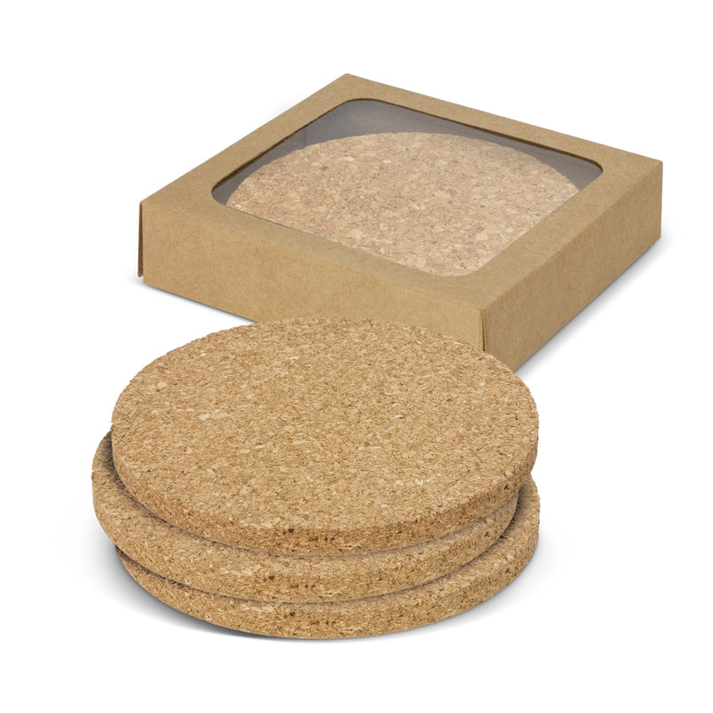 Oakridge Cork Coaster Round Set of 4