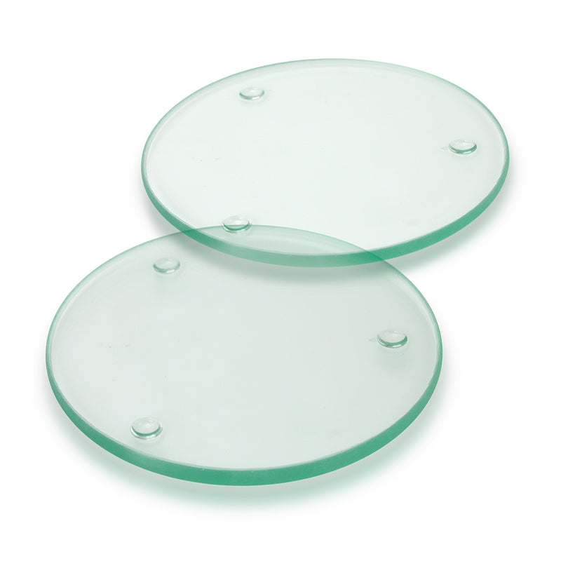 Venice Glass Coaster Set of 2 - Round