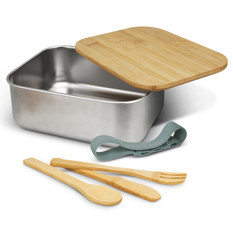 Stainless Steel Lunch Box with Cutlery