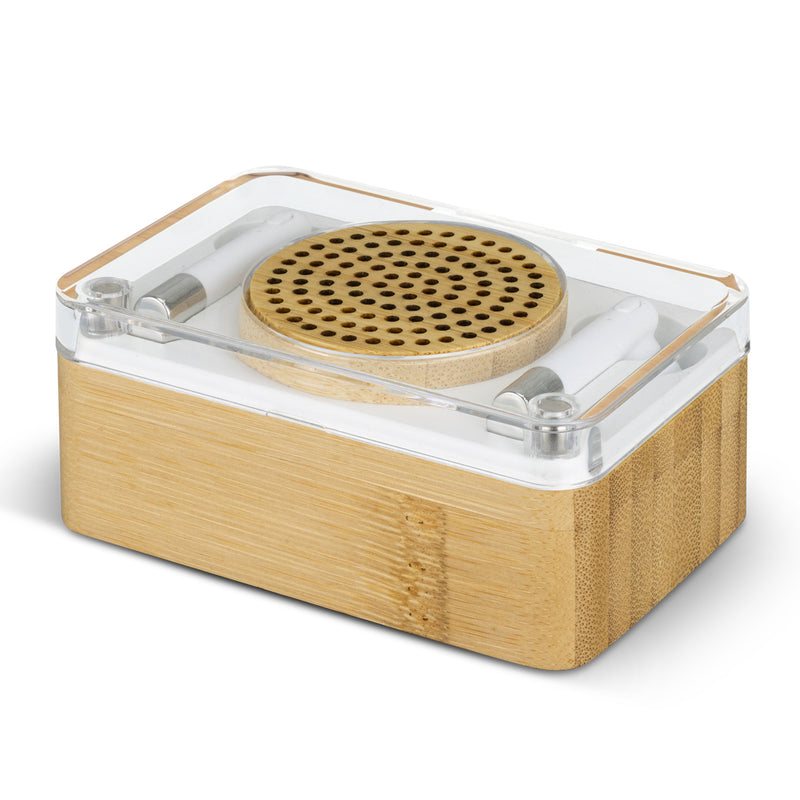 Bamboo Wireless Speaker and Earbud Set