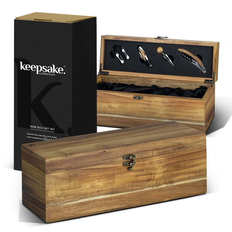 Keepsake Wine Box Gift Set