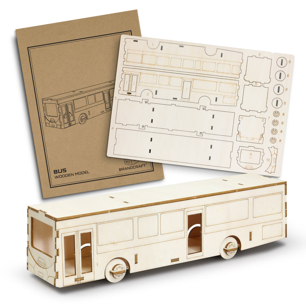 BRANDCRAFT Bus Wooden Model