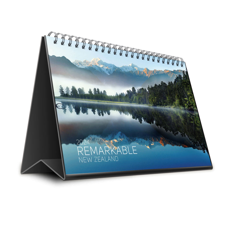 2024 Premium Desk Calendar Remarkable New Zealand Bizpromo