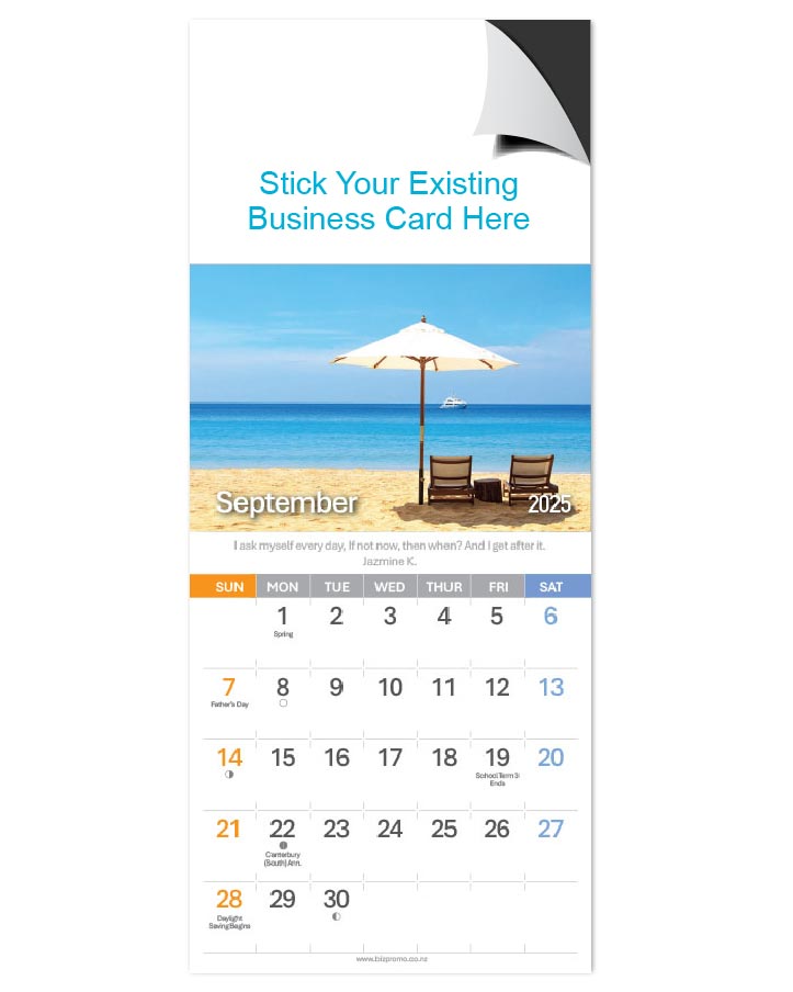 2025 Magnetic Calendar - Holiday@Beach (12 Months) - SOLD OUT